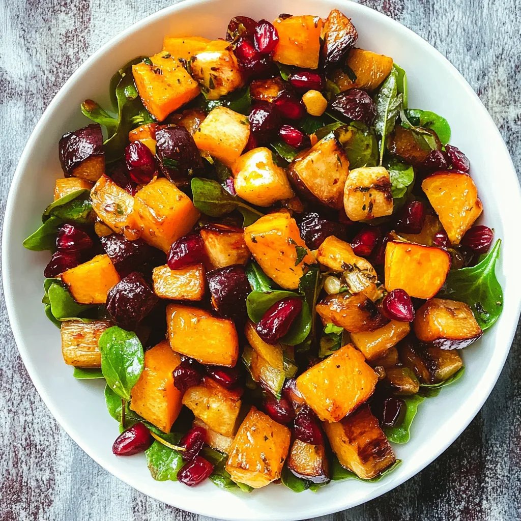 Winter Vegetable Salad w/ Roasted Butternut