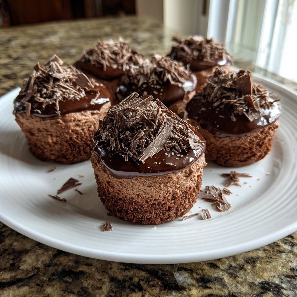 Fluffy Chocolate Mousse Cupcakes