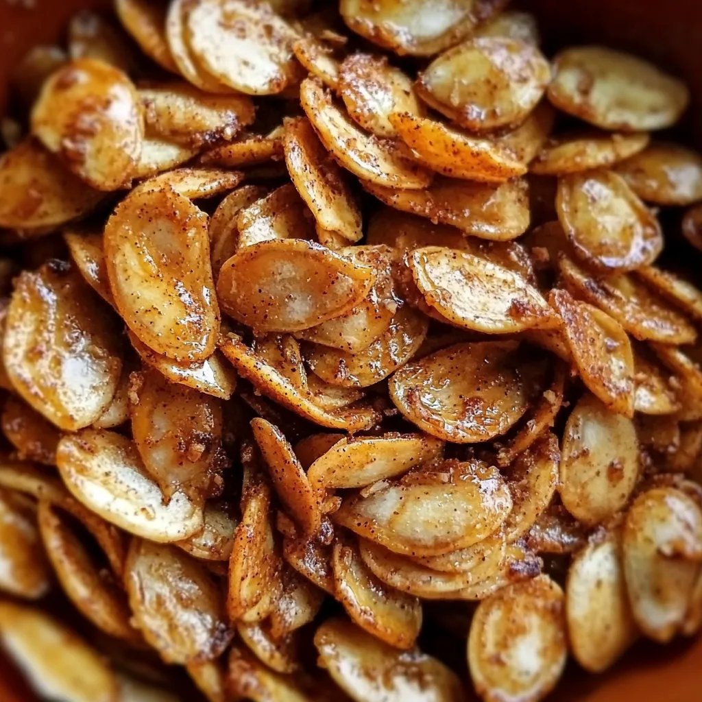Caramelized Spicy Pumpkin Seeds