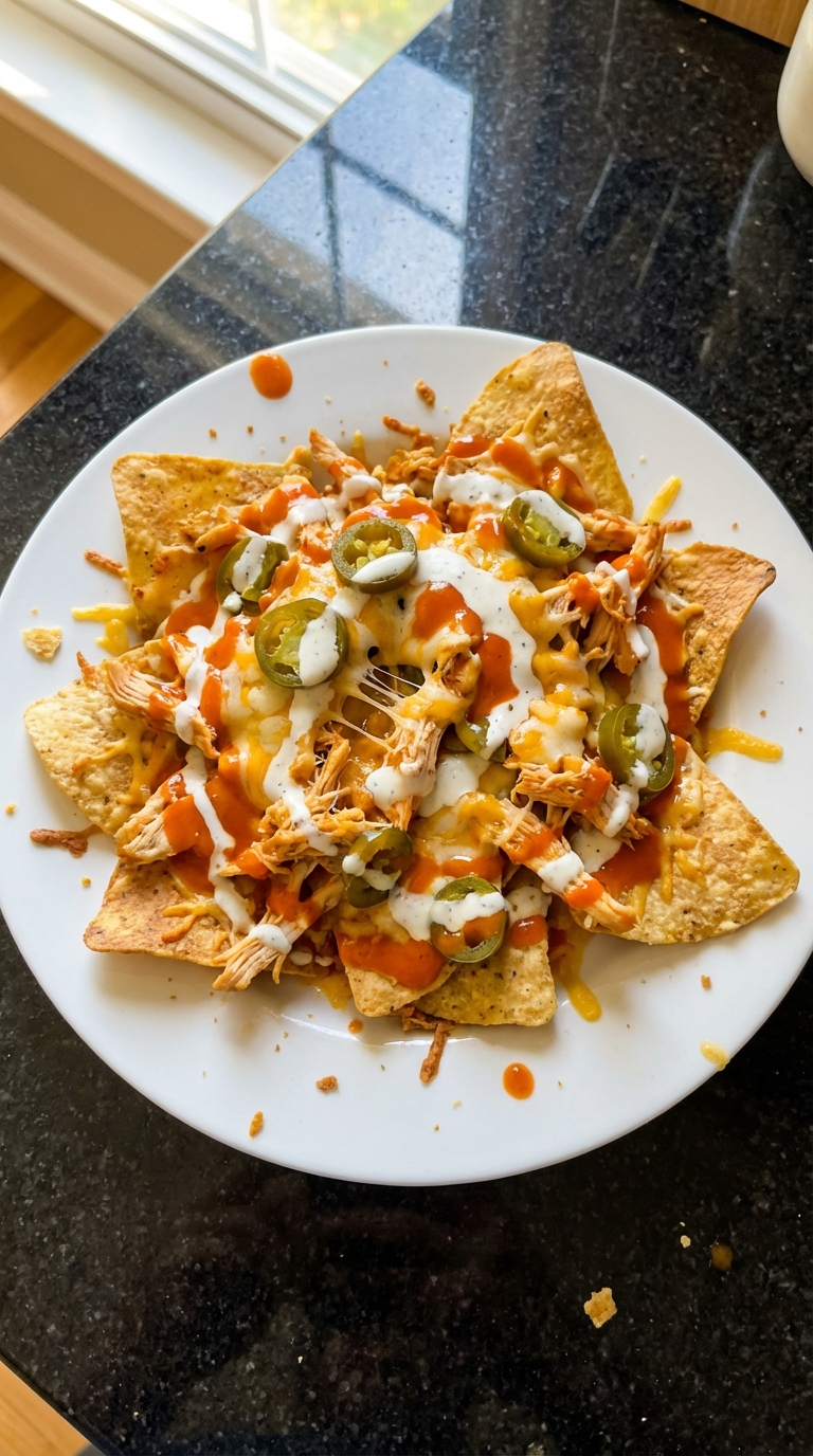 Spicy Buffalo Chicken Nachos