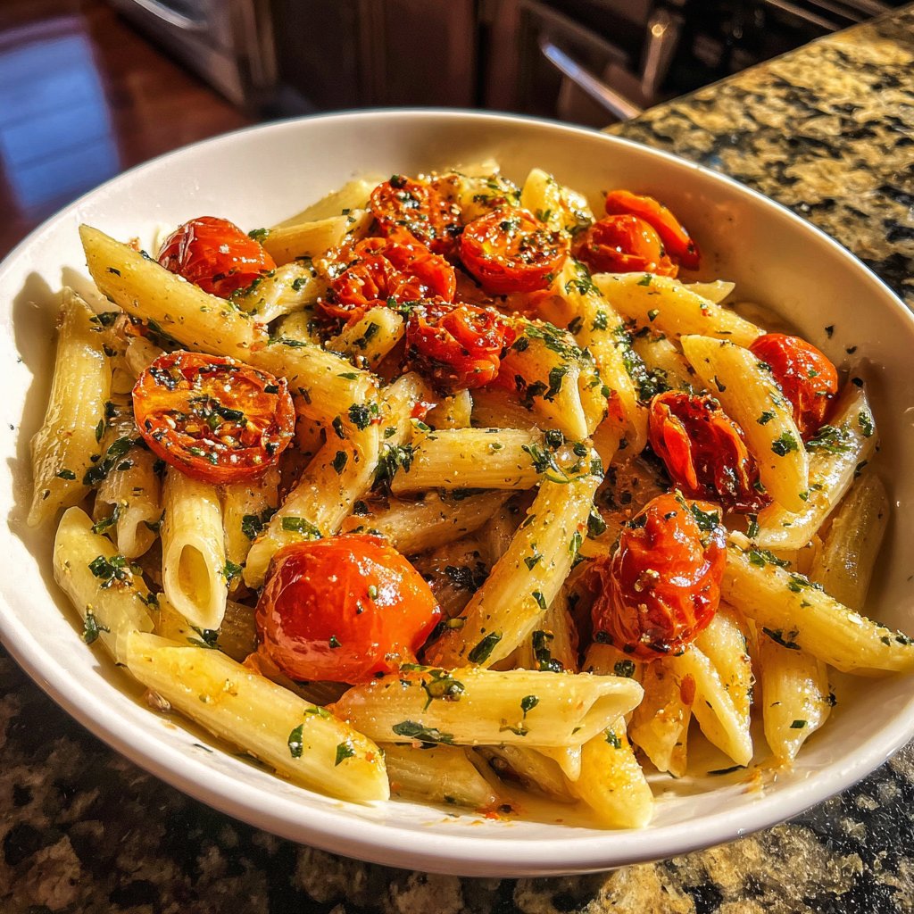 Herbed Penne with Cherry Tomatoes