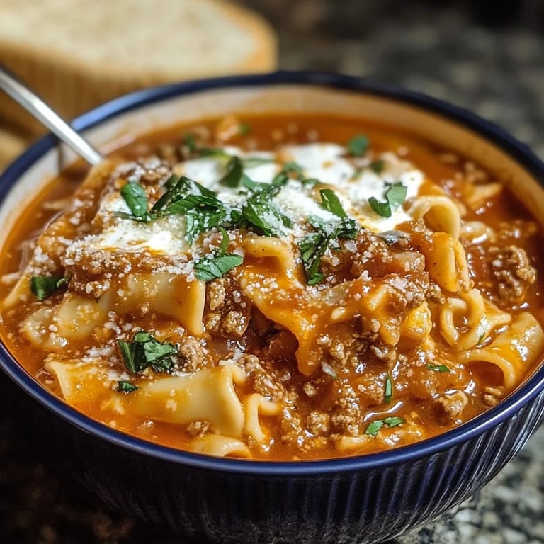 Easy Lasagna Soup Recipe