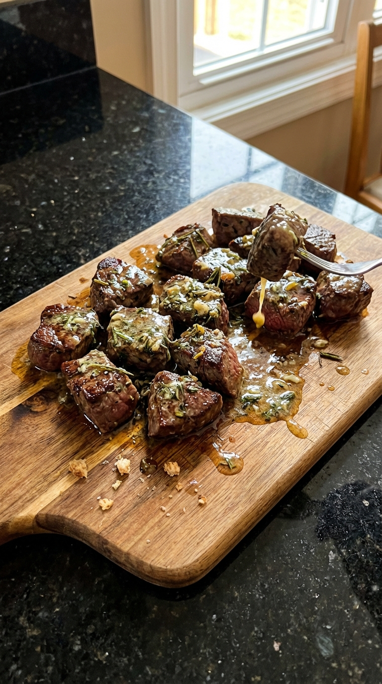 Herbed Butter Filet Mignon Bites