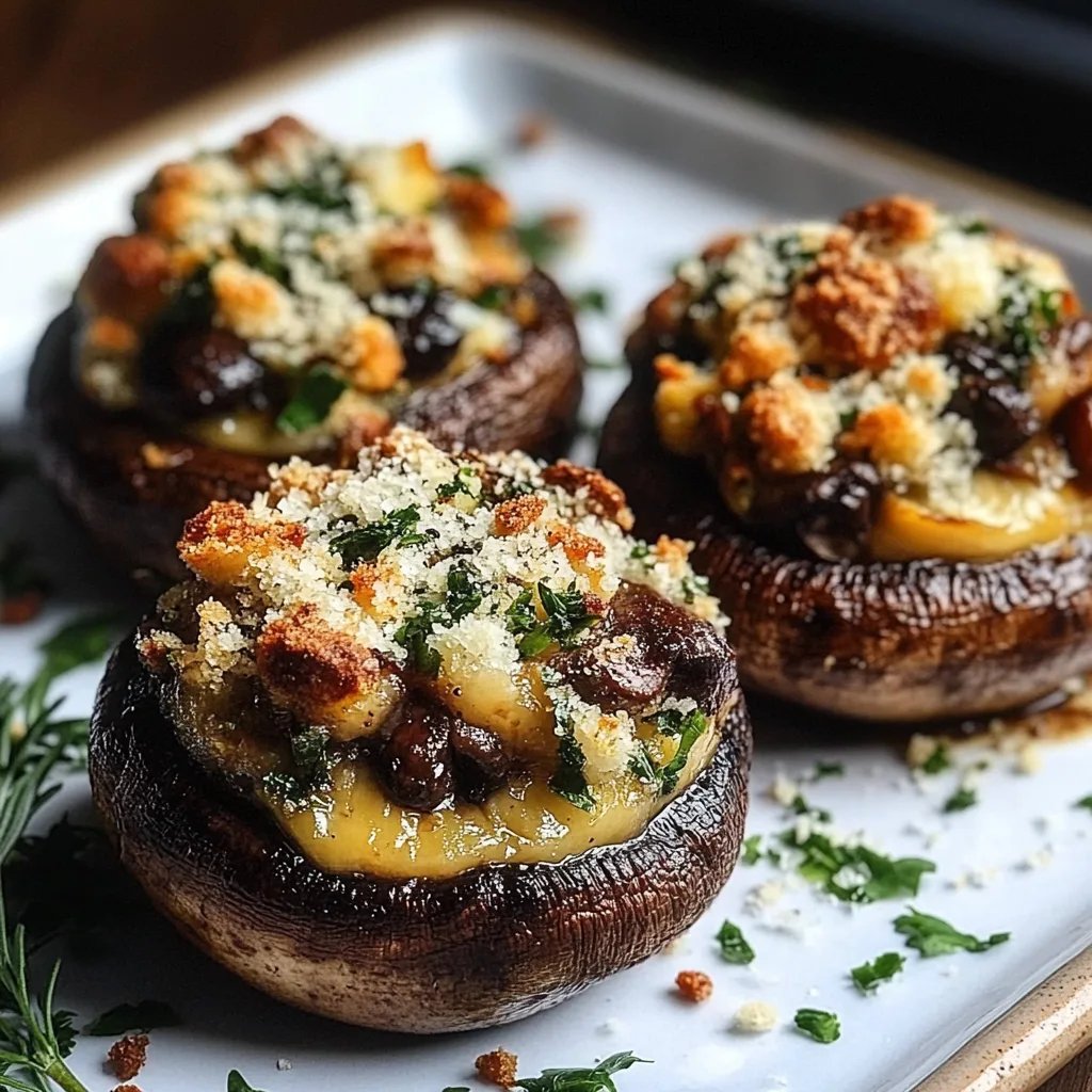 Autumn Harvest Stuffed Portobello Mushrooms